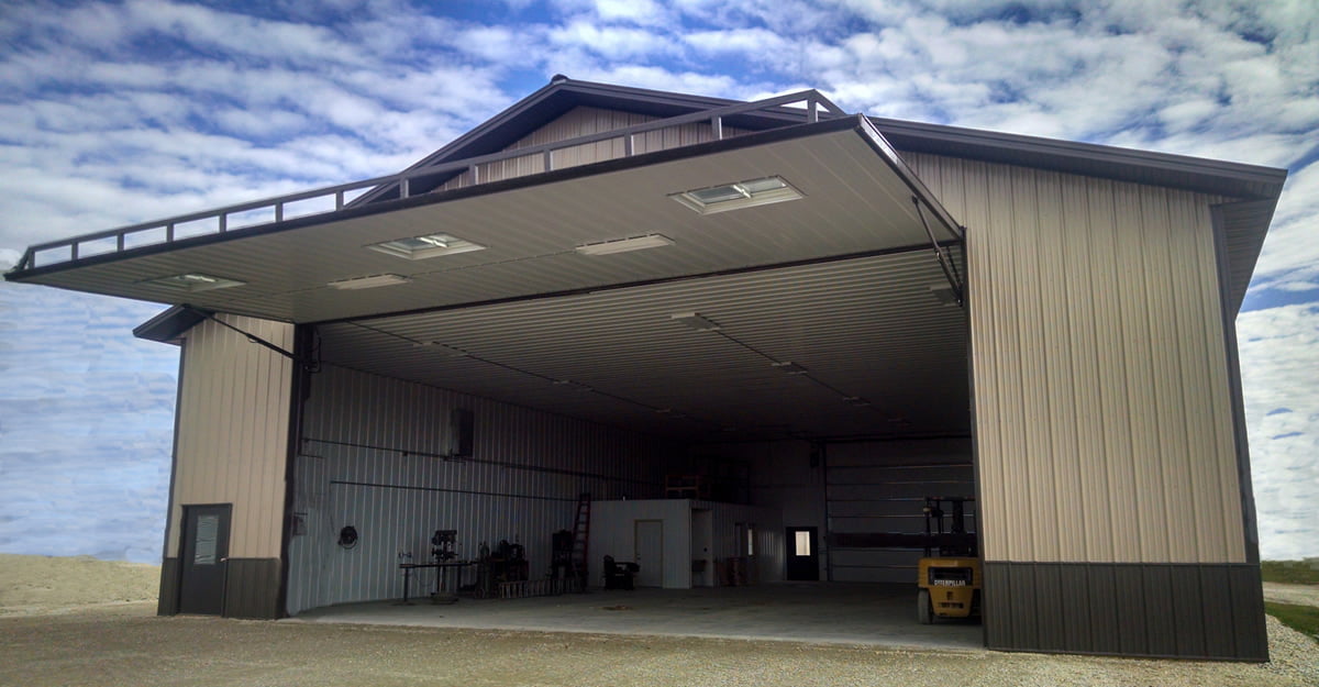 New Heated Shop Door - PowerLift Doors