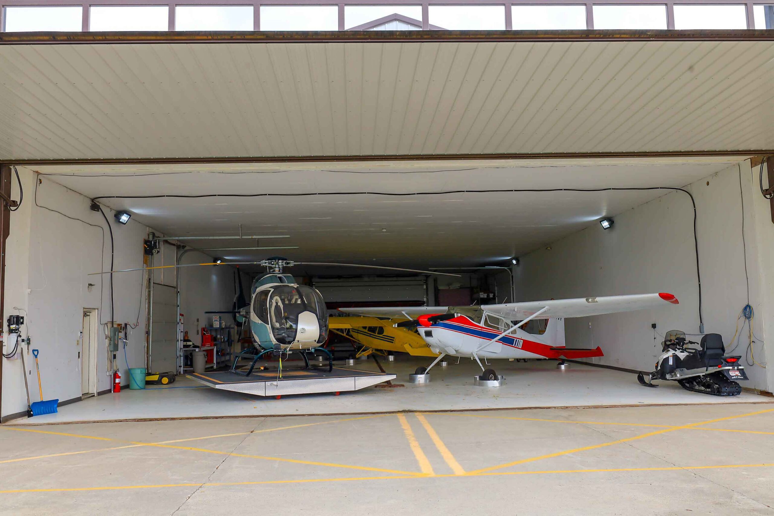 Retrofit For Helicopter & Plane Hangar - PowerLift Doors