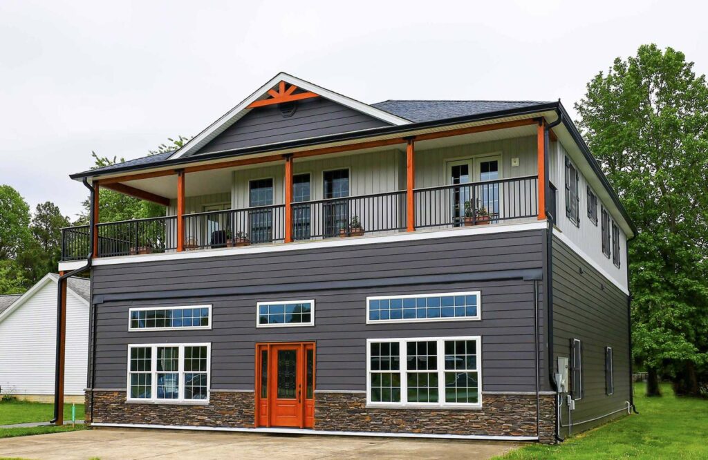 Airpark hangar home