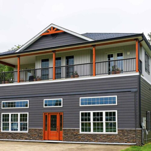 Airpark hangar home