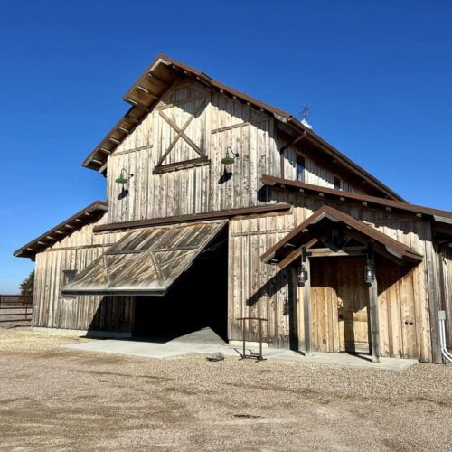 Wooden Hydraulic Barn Doors