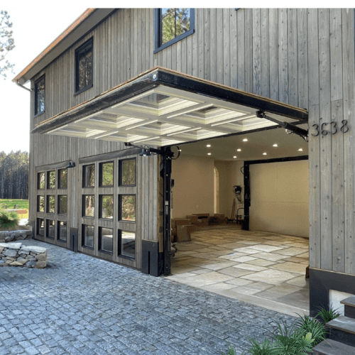 Power Meets Style: A Garage with 4 PowerLift Doors