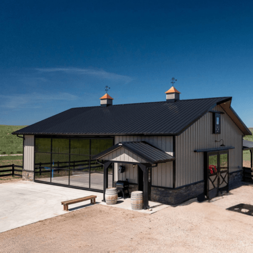 Mountain Range Views Through Glass