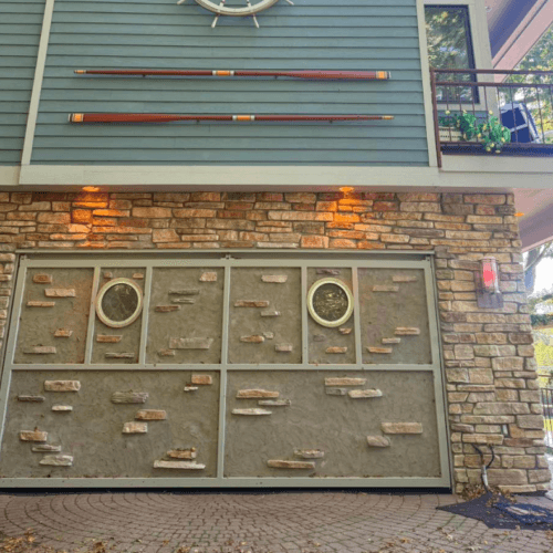 Lakeside Living Enhanced with a Custom PowerLift Door