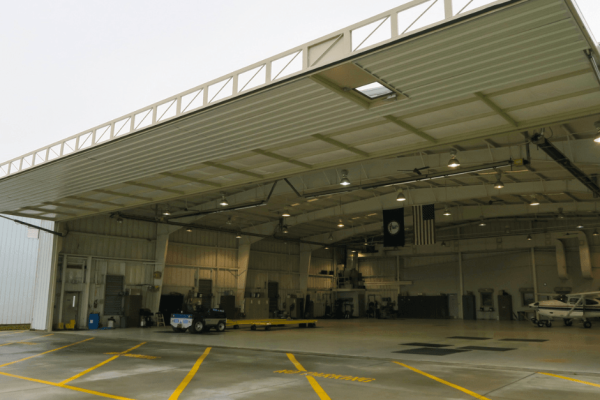 The 90' x 20' PowerLift Door: A Game-Changer at the Virginia State Police Aviation Hangar