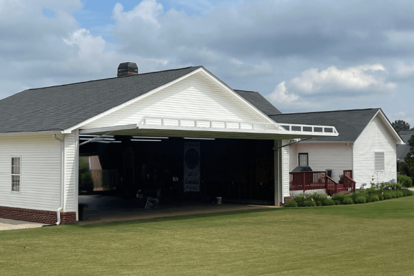 "Unleash Strength with The PowerLift Hangar Door"
