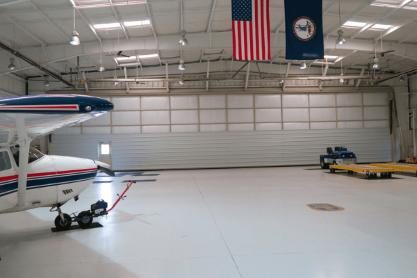 The 90' x 20' PowerLift Door: A Game-Changer at the Virginia State Police Aviation Hangar
