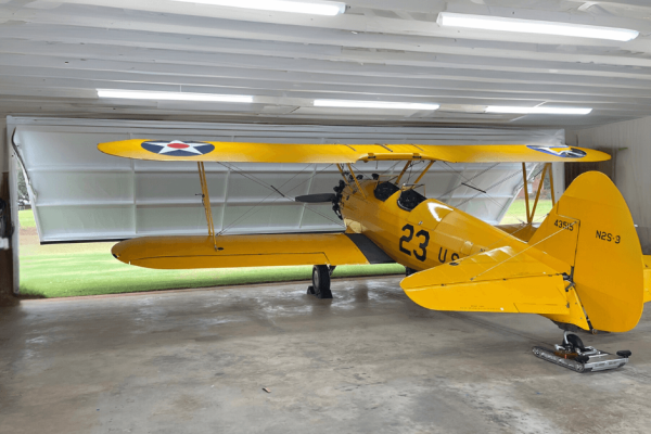 "Unleash Strength with The PowerLift Hangar Door"