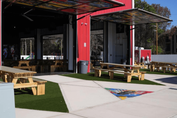 Porky's Backyard: Where Food, Fun, and 11 PowerLift Doors Meet!