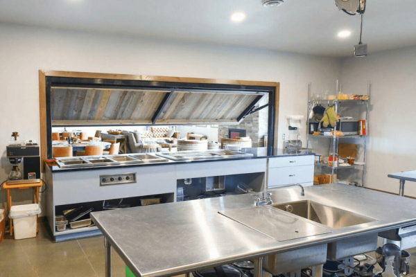 Kitchen To Great Room Serving Wall