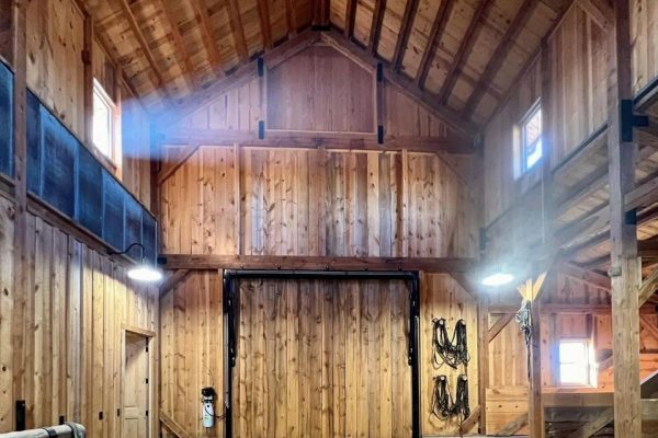 Wooden Hydraulic Barn Doors