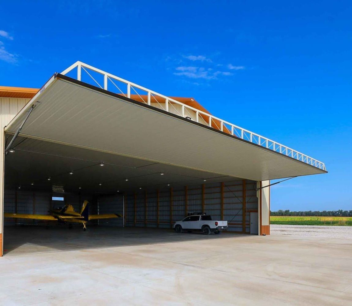 First hangar new airport 70′ x 18′ PLift door NE post PS resized for website (10) First hangar new airport 70' x 18' PLift door NE post PS resized for website (10)