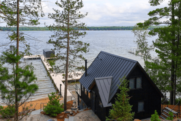 PowerLift Glass Boathouse Door
