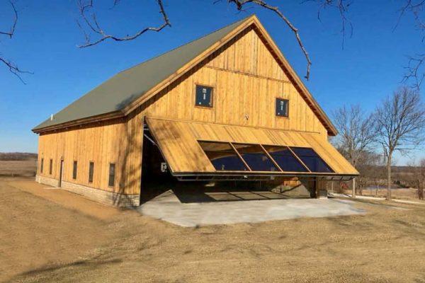 Wood bldg 44' x 15' glass and wood door NE post PS resized for website (3)